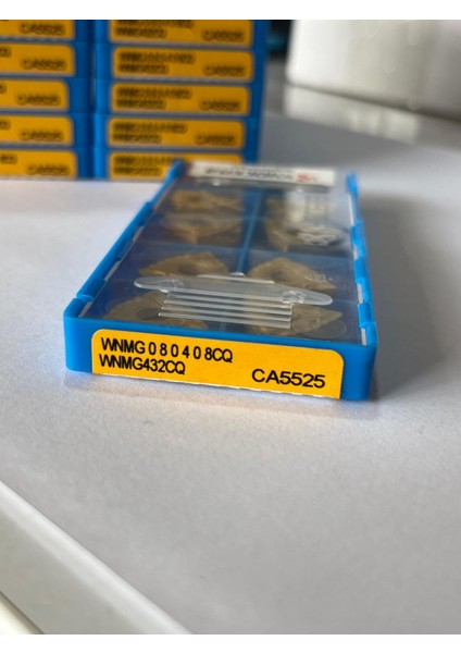 10 Adet WNMG080408CQ WNMG43200 CA5525 Karbür Delme Ucu - Dış Tornalama - Yüzey İşlerine - İç Yüzey İşleme İçin İndekslenebilir Tornalama Ucu 4960664434862, TJR08390 modelleri