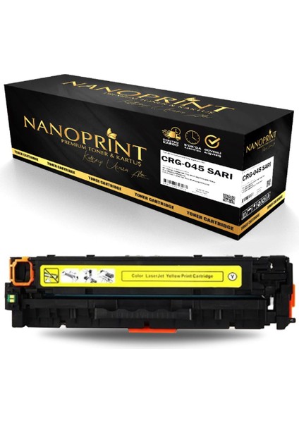 Canon CRG-045 Sarı Muadil Toner /NP/MF-635CX/MF-633CDW/LBP-611CN