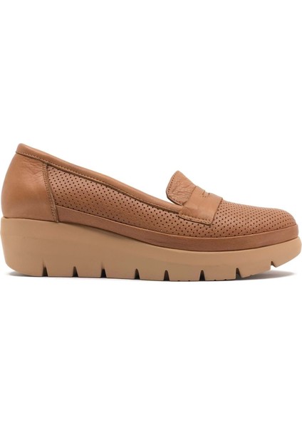 59016 Zn Deri Dolgu Topuk Comfort Casual Kadın Ayakkabı fiyatları