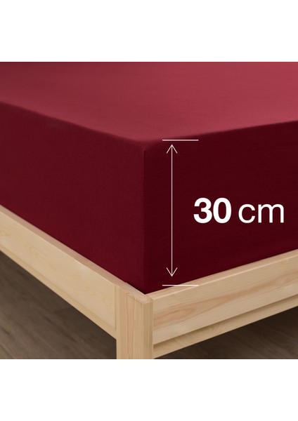 Ranforce Akfil Bordo Lastikli Çarşaf 2 Adet Yastık Kılıflı Çift Kişilik Çarşaf Seti 140x200 modelleri