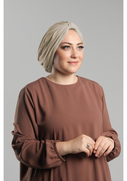 Bej Pratik Hazır Geçmeli Tesettür Bone Sandy Pileli Salaş 2121_12 fiyatları