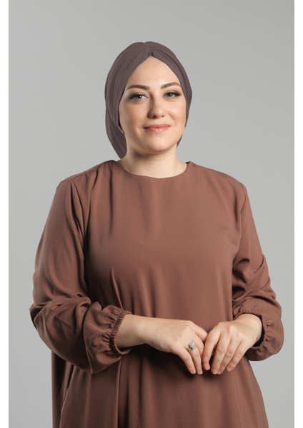 Vizon Pratik Hazır Geçmeli Tesettür Bone Sandy Büzgülü Salaş 2119_10