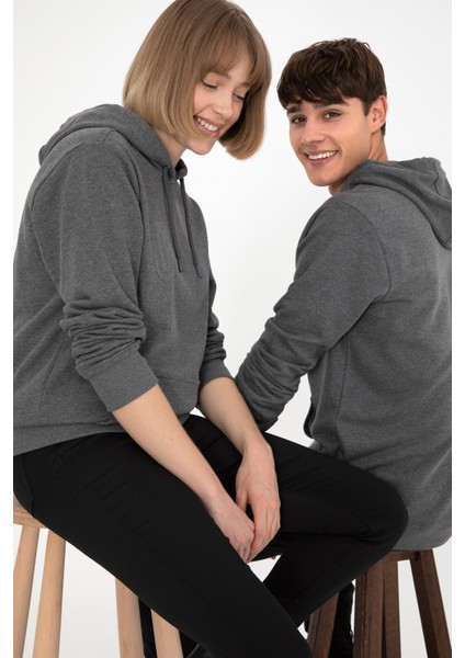Erkek Antrasit Melanj Sweatshirt 50295175-VR081 fiyatları