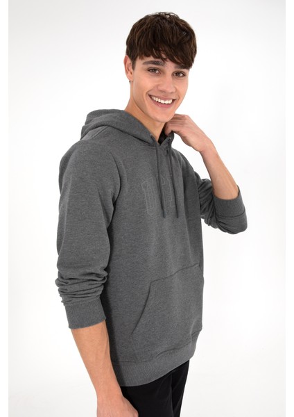 Erkek Antrasit Melanj Sweatshirt 50295175-VR081 indirimleri