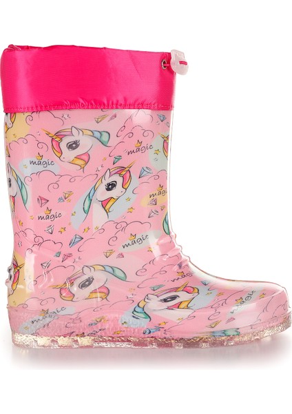 Unicorn Su Geçirmez Kız Çocuk Yağmur Çizmesi Pembe - Turkuaz modelleri