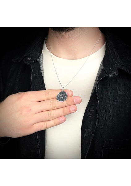 Gümüş Yengeç Burcu Kolye 925 Ayar Gümüş Unisex Yengeç Burç Taşsız Özel Tasarım Yengeç Figürlü Kolye fiyatları