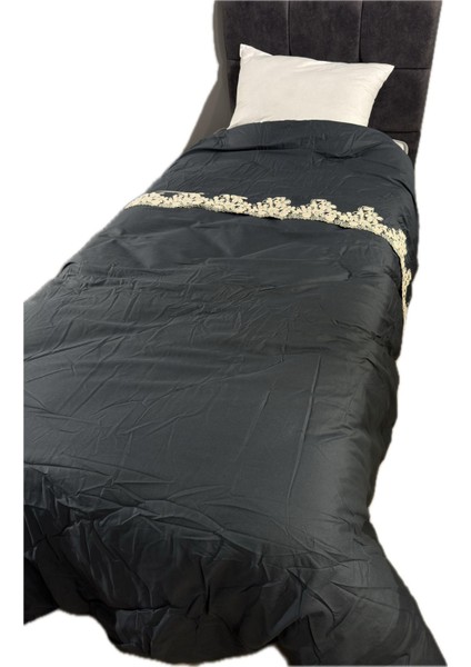 Saten %100 Pamuk Saten Tek Kişilik Yorgan Osela V4 Indigo Gri modelleri