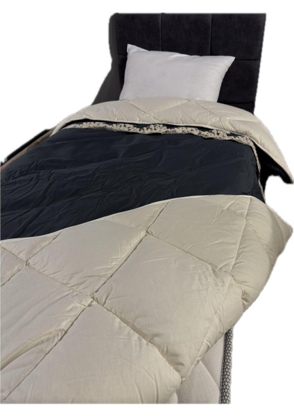 Saten %100 Pamuk Saten Tek Kişilik Yorgan Osela V4 Indigo Gri fırsatları