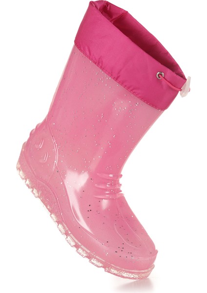 Savana Su Geçirmez Kız Çocuk Yağmur Çizmesi Fuşya - Beyaz