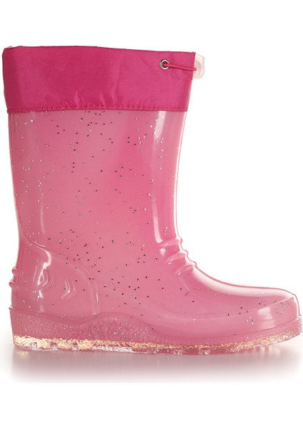 Savana Su Geçirmez Kız Çocuk Yağmur Çizmesi Fuşya - Beyaz modelleri