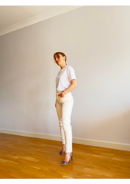 Mom Jean Ekru modelleri