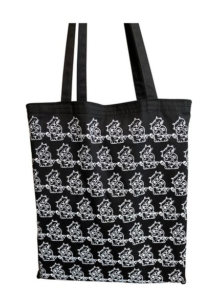 Kedi Çizgili Bez Çanta