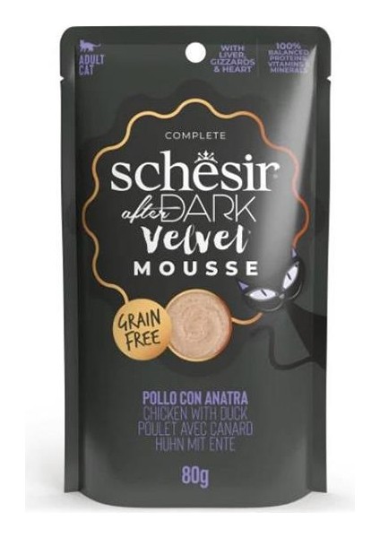 After Dark Velvet Mousse Tavuklu ve Ördekli Pouch Kedi Maması 80 gr 6'lı fiyatları