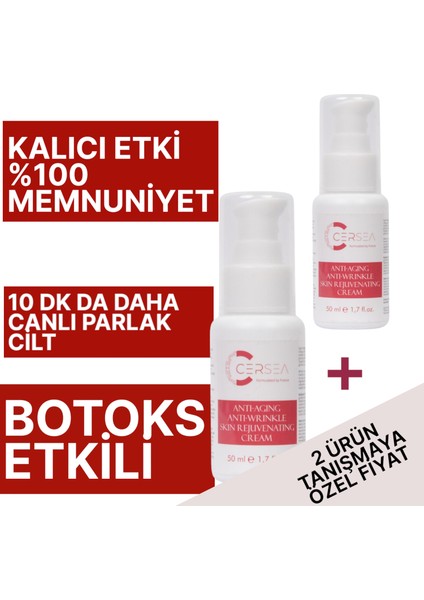 Botoks Krem Anti-Aging Anti-Wrinkle Botox Cream 50 ml 2 Adet