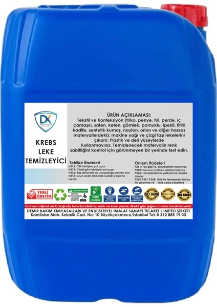 Krebs Leke Temizleyici 30 Kg