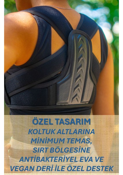 Dik Duruş Korsesi - Ayarlanabilir - Medikal Ortopedik Sırt Bel Dik Durma