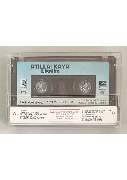 Atilla Kaya - Liselim Kaset