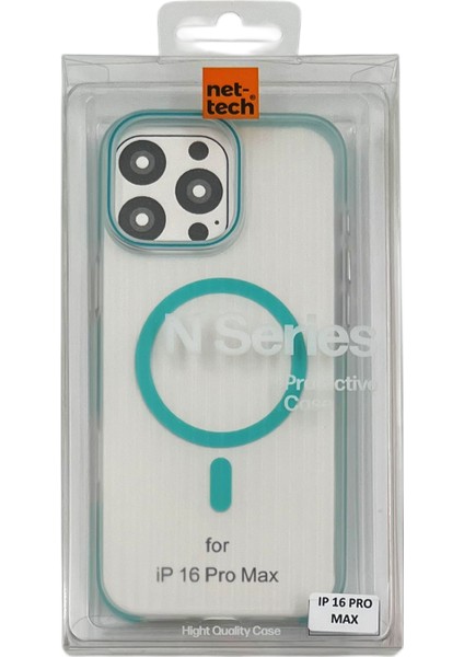 Apple iPhone 16 Pro Max Uyumlu Magsafe Mıknatıslı Seri Arka Koruma Kılıf