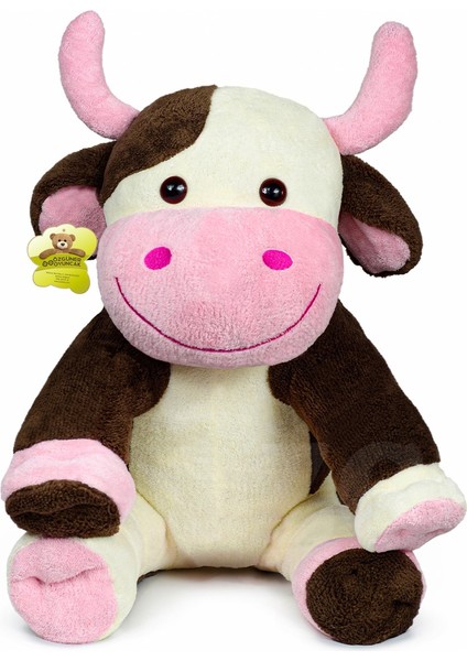 110 cm Sevimli Peluş Arkadaşınız Oturan Inek