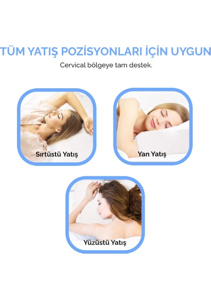 Papıllow Medical Promed V Plus Cervical Boyun Destek Yastığı 60*34*11/7 Boyun Fıtığı ve Düzleşmesi