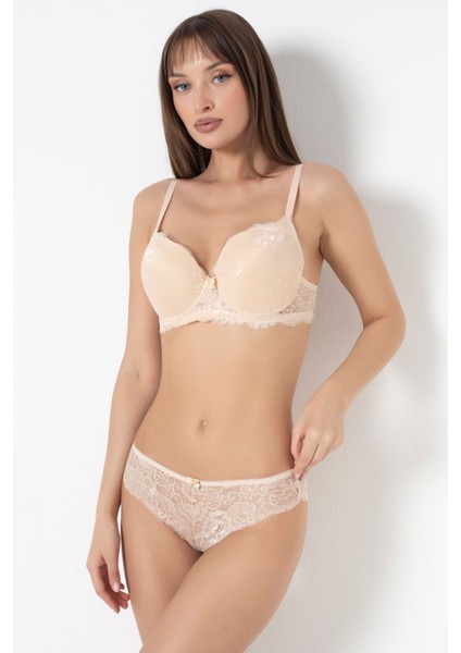 Sütyen Takım Dantel Dolu Ten - 2506.1783. fırsatları