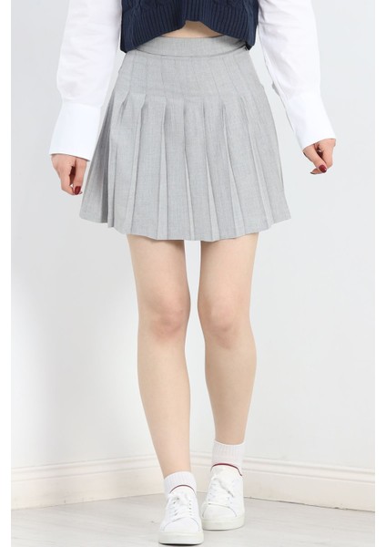 Pileli Etek Gri - 5028.148. modelleri