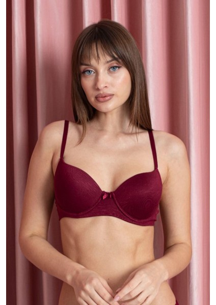 Filamlı Dolgusuz Sütyen Bordo - 2528.1783-B. fiyatları