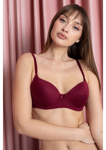 Filamlı Dolgusuz Sütyen Bordo - 2528.1783-B. modelleri