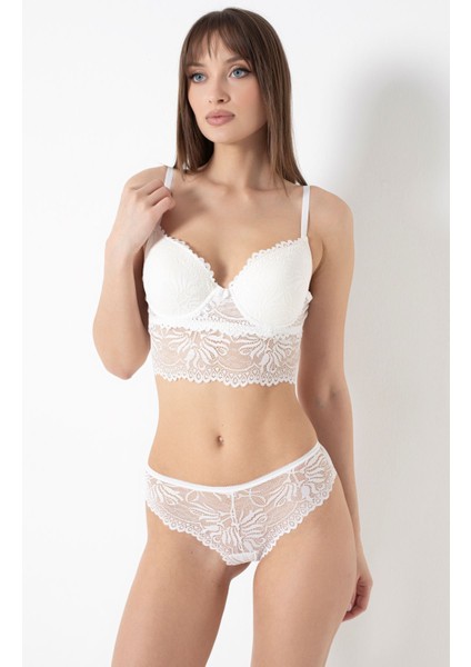 Sütyen Dantelli Etekli Dolu Ekru - 2515.1783. indirimleri