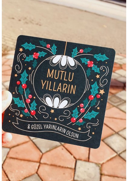 Yılbaşı Tebrik Kartı - Not Kartı 4’lü