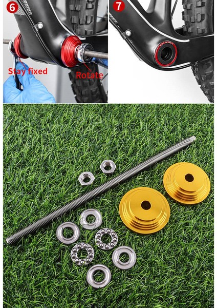 2'si 1 Arada Bisiklet Kulaklık Kupası ve Alt Braket Pres Aleti Yol Bisikleti Kulaklık Kurulum Onarım Araçları, Kırmızı (Yurt Dışından) fırsatları