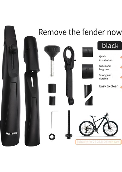 Bisiklet Çamurluklar Çamurluk 26 27.5 29 Inç Bisiklet Ön Arka Lastik Bisiklet Çamurluk Bisiklet Splash Guard (Yurt Dışından)