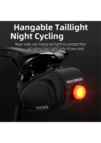 Yağmur Geçirmez Bisiklet Çantası Darbeye Dayanıklı Bisiklet Sele Çantası Yansıtıcı Arka Büyük Kapasiteli Koltuk Sonrası Bisiklet Çantası Aksesuarları (Yurt Dışından) fırsatları