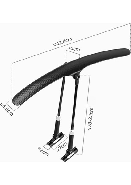 Dağ Bisikleti Bisiklet Çamurluk 27.5 Inç Evrensel Bisiklet Aksesuarları Sürüş Donanımları Arka Çamurluk Yağmur Kalkanı (Yurt Dışından)