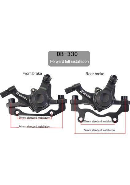 Zoom Bisiklet Disk Fren Alüminyum Alaşımlı Dağ Yol Bisikleti Mekanik Kaliper Disk Frenler Bisiklet Çift Fren (Yurt Dışından)