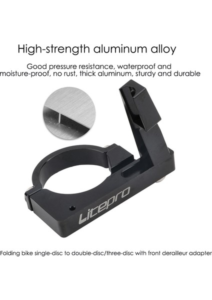Sp8 Katlanır Bisiklet Ön Attırıcı Adaptörü Dönüşüm Montaj Tabanı 40MM Kelepçe Halkası Bisiklet Parçaları Siyah (Yurt Dışından) fiyatları