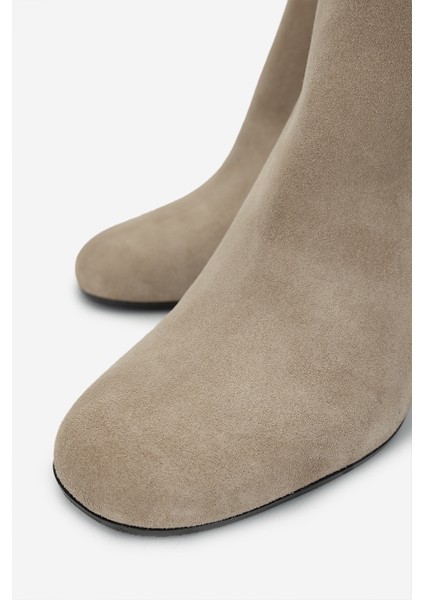 Kadın Deri Bej Süet Casual Bot 1046 5145 Bn Bot SK24-25 Bej Suet modelleri