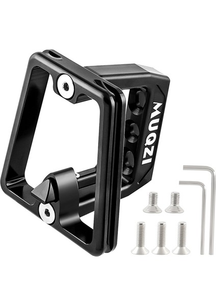 Ön Taşıyıcı Çanta Taşıyıcı Blok Için Katlanır Bisiklet Için 3 Delikli Ön Taşıyıcı Adaptör Braketi, Siyah (Yurt Dışından)