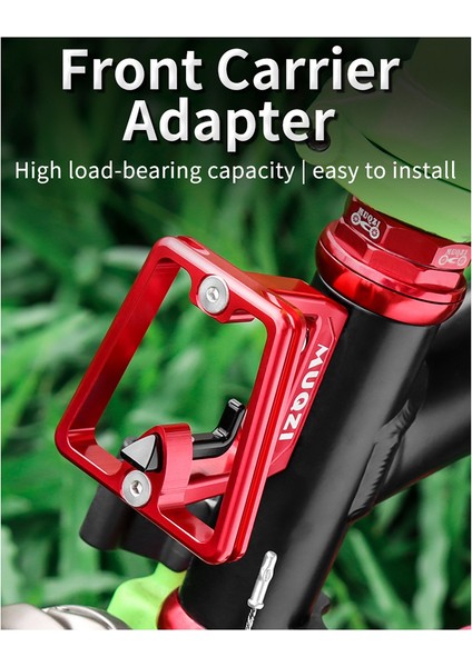 Ön Taşıyıcı Çanta Taşıyıcı Blok Için Katlanır Bisiklet Için 3 Delikli Ön Taşıyıcı Adaptör Braketi, Siyah (Yurt Dışından) fırsatları