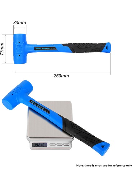 Rısk RL242 Bisiklet Tamir Aracı Orta Braket Fincan Rulman Kaldırma Dağ Bisikleti Tamir Paketi Plastik Çekiç Vurma Çekiç (Yurt Dışından)