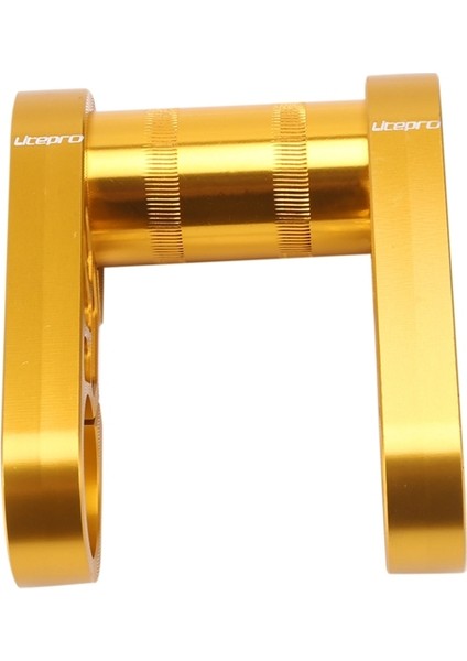 Katlanır Bisiklet Için Çift Kök 31.8mm Genişletilmiş Gidon Sapı Ayarlanabilir Alüminyum Alaşımlı Gövdeler, Altın (Yurt Dışından)