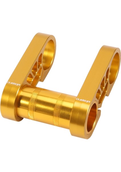 Katlanır Bisiklet Için Çift Kök 31.8mm Genişletilmiş Gidon Sapı Ayarlanabilir Alüminyum Alaşımlı Gövdeler, Altın (Yurt Dışından)