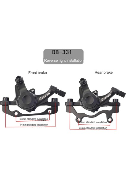 Zoom Bisiklet Disk Fren Alüminyum Alaşımlı Dağ Yol Bisikleti Mekanik Kaliper Disk Frenler Bisiklet Çift Fren (Yurt Dışından)