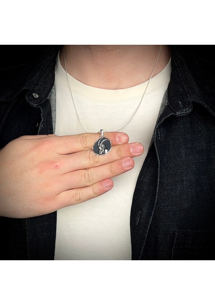 Gümüş Oğlak Burcu Kolye 925 Ayar Gümüş Unisex Oğlak Burç Taşsız Özel Tasarım Oğlak Figürlü Kolye fiyatları