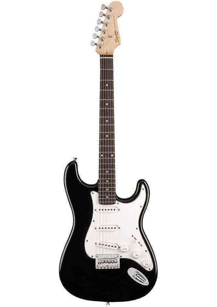 MM Strat Sabit Köprü Siyah Elektro Gitar
