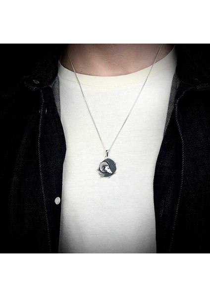 Gümüş Koç Burcu Kolye 925 Ayar Gümüş Unisex Koç Burç Taşsız Özel Tasarım Koç Figürlü Kolye fırsatları