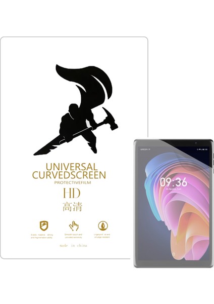 Vorcom S12 10.1 Inch Tablet ile Uyumlu Full Tpu Nano Ön Ekran Koruma Filmi