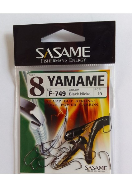 Yamame F-749 Serisi Olta Iğnesi No : 8
