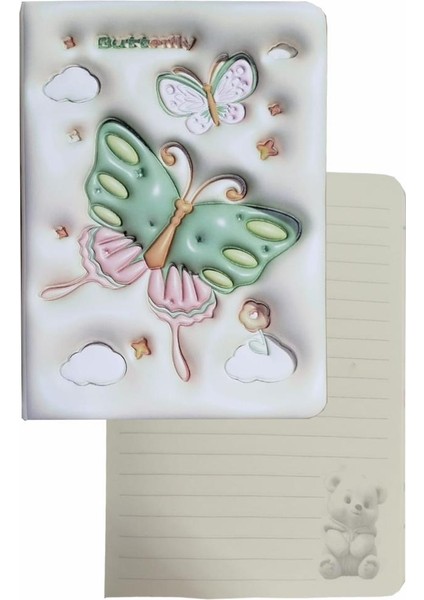 Kabartmalı Not Defteri 1 Adet 96 Yaprak Çizgili Sukuşi Hatıra Defteri Squishy Kız Modeli Hatıra Anı Defteri 13X18 cm