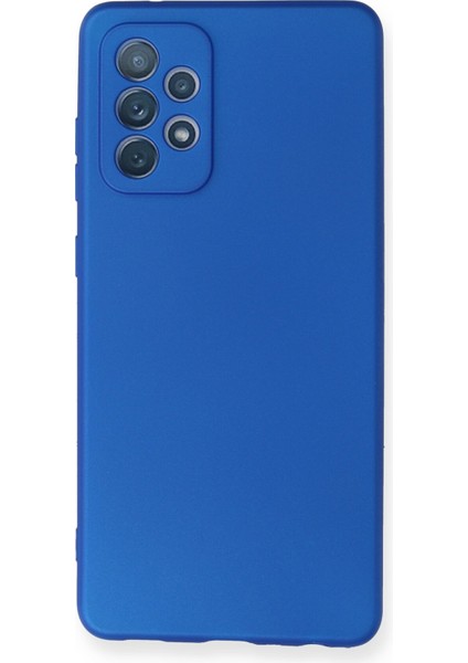 Samsung Galaxy A72 Kılıf Premium Rubber Silikon - Mavi 13